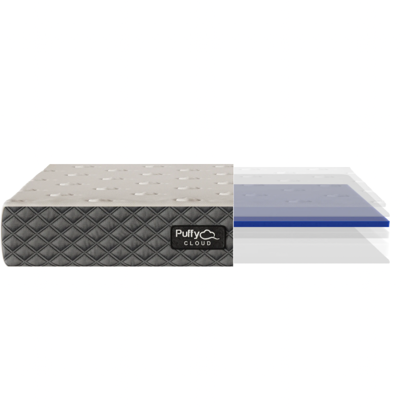 Internal view puffy cloud mattress