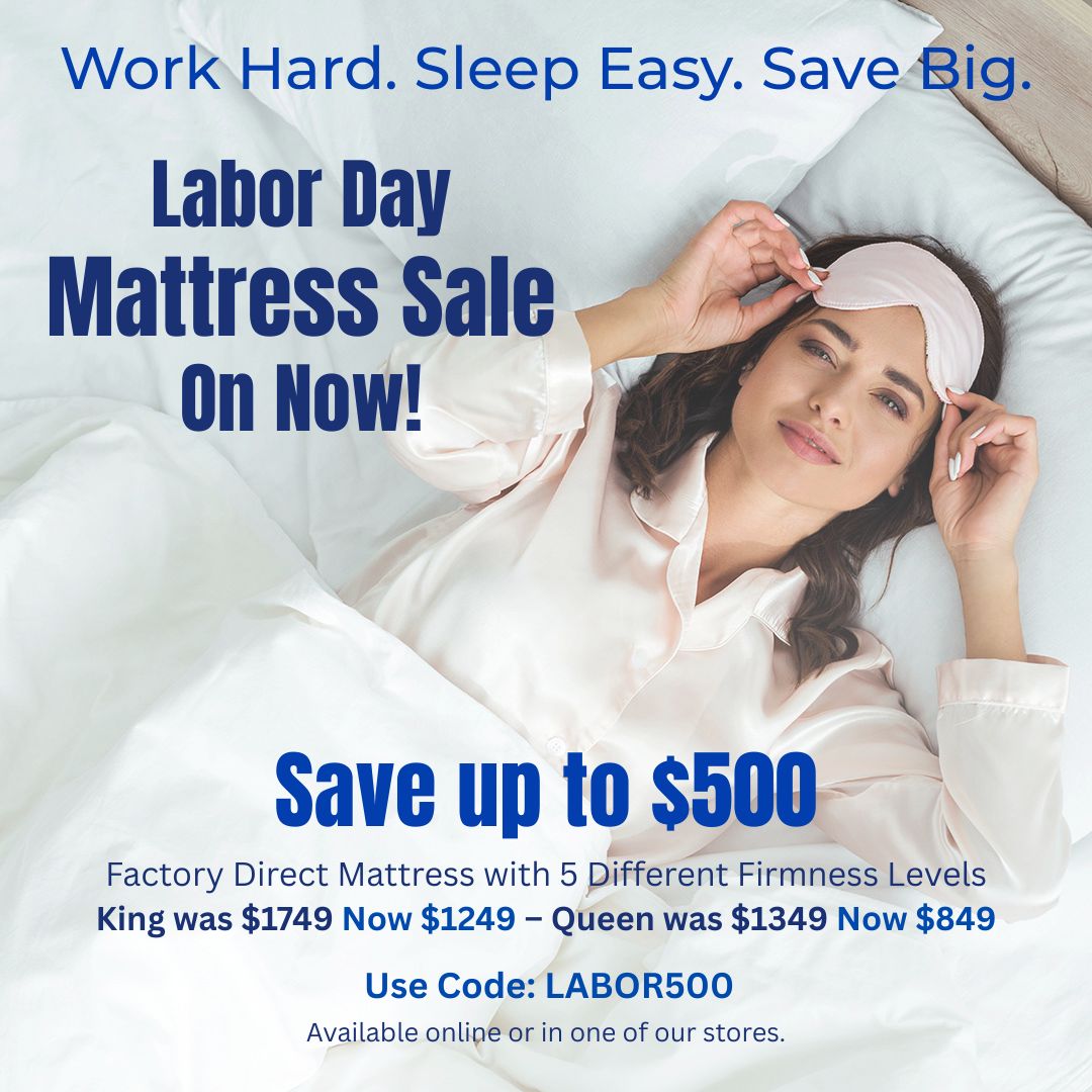 Factory Direct Mattress with 5 Different Firmness Levels